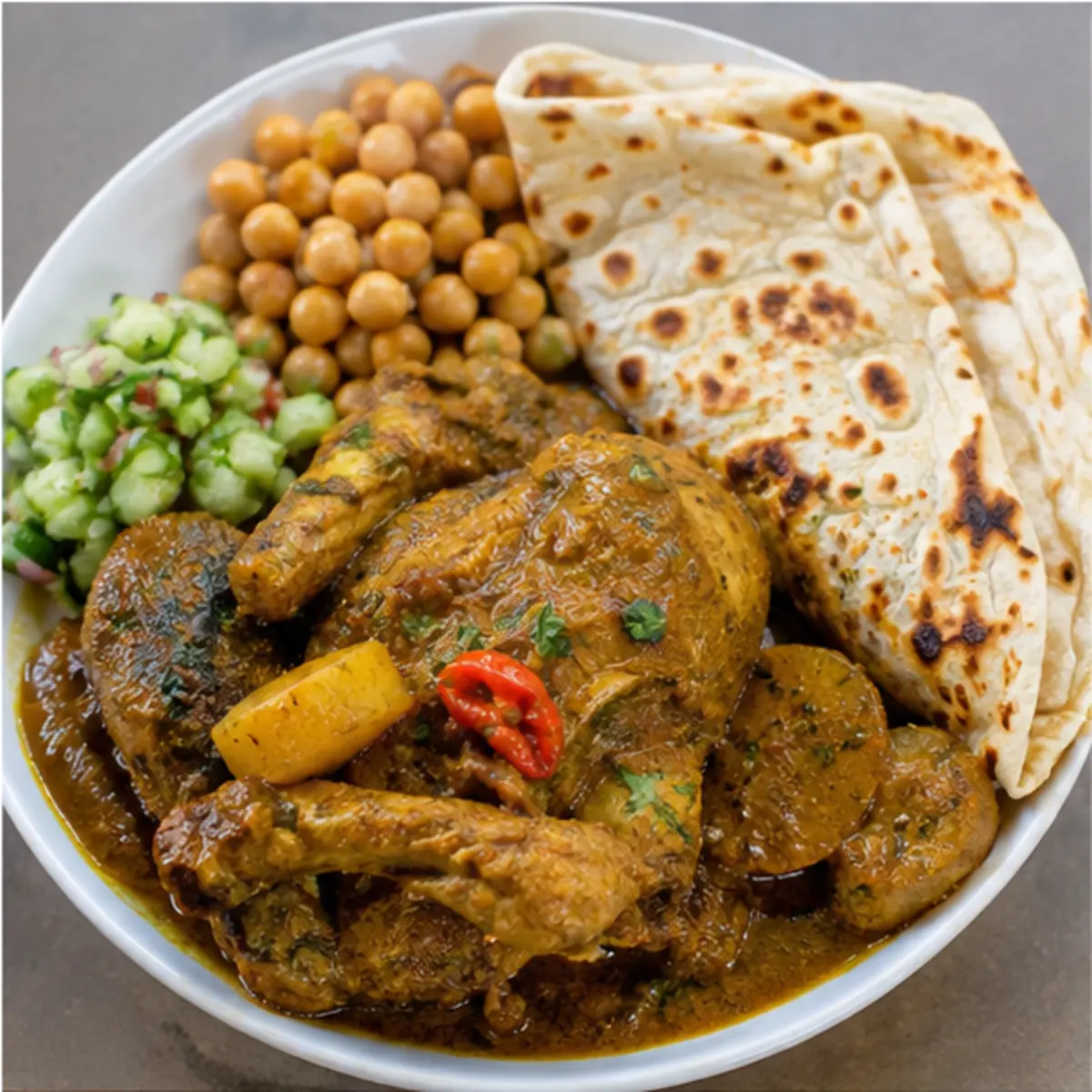 Curry duck